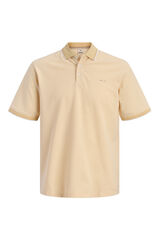 Jack & Jones Polo b&aacute;sico manga curta Tostado
