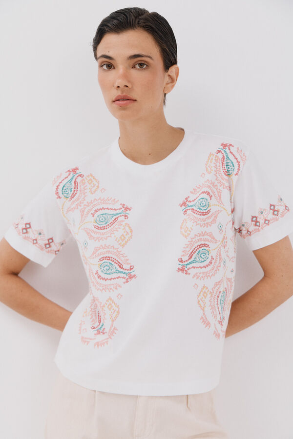 Cortefiel T-shirt estampada Multicolorido