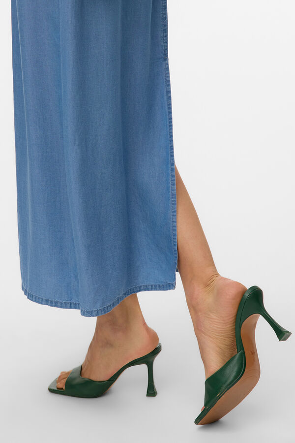 Vero Moda Falda larga fluida denim Azul