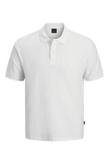 Jack & Jones Polo de manga curta em algod&atilde;o Branco