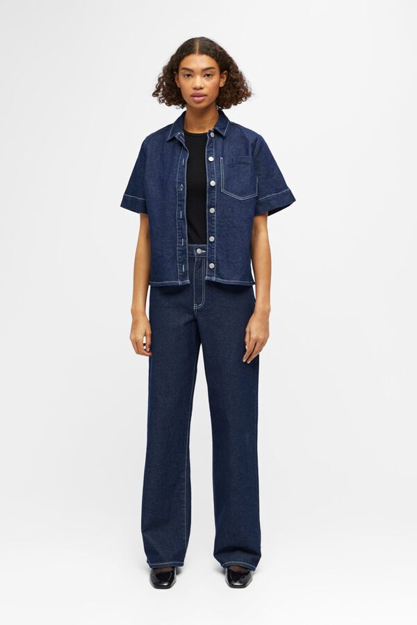 Object Camisa de ganga Azul