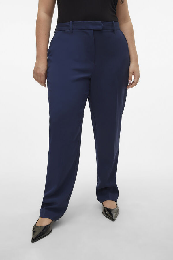 Vero Moda Curve Pantal&oacute;n de traje talla grande Azul marino