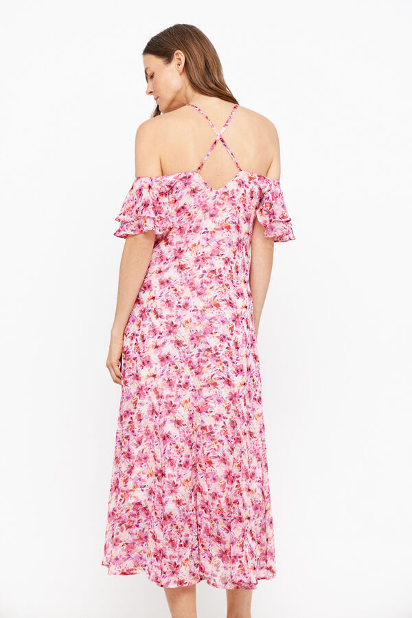 Cortefiel Vestido estampado floral Multicolor
