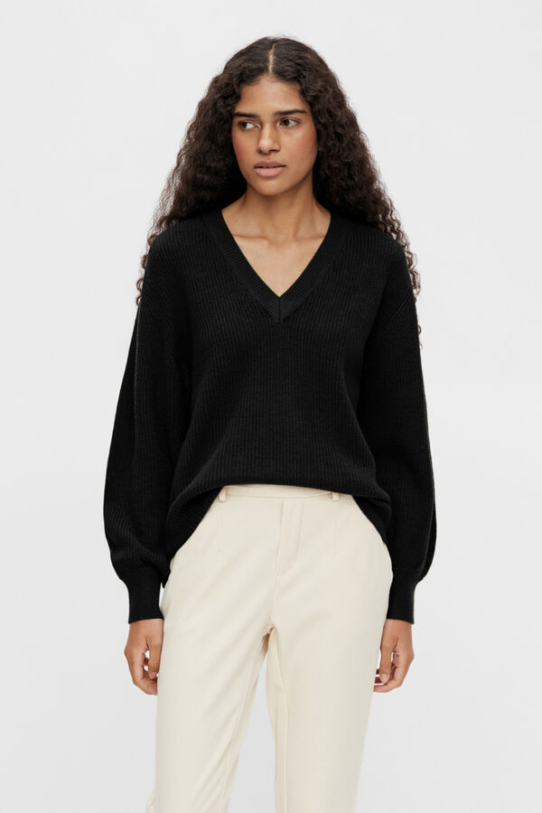 Object Camisola manga balão Preto