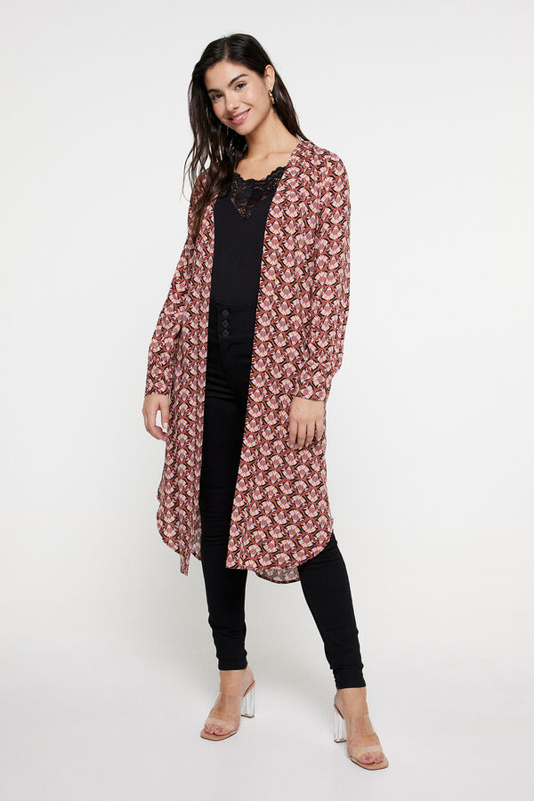 Vero Moda Vestido comprido cruzado Castanho