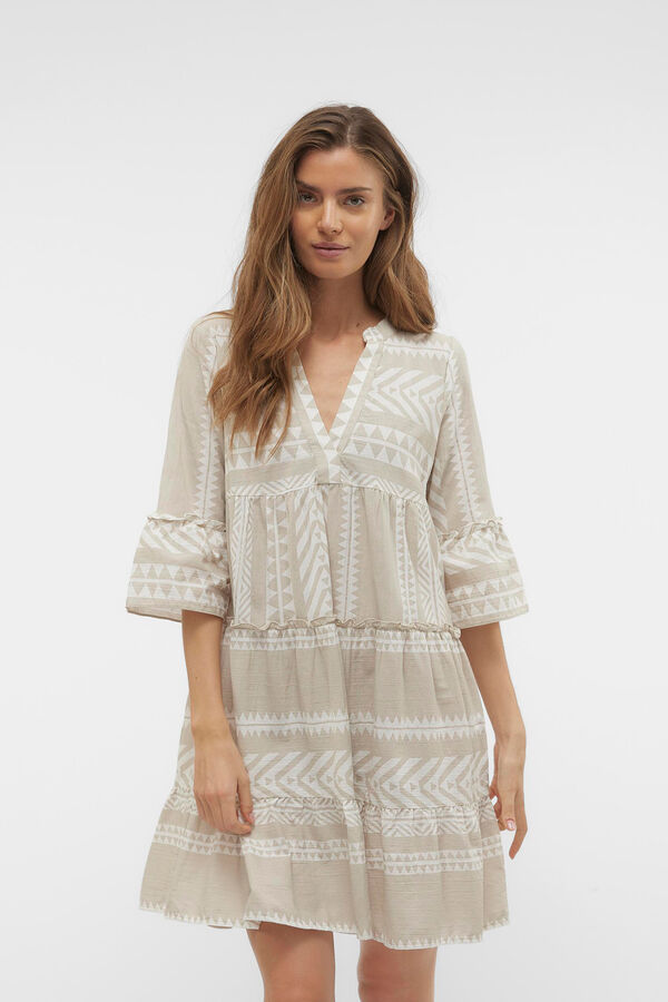 Vero Moda Vestido curto algodão Cinzento