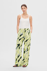 Selected Femme Calças estampadas Regular Fit confecionadas com Viscose Lenzing Ecovero