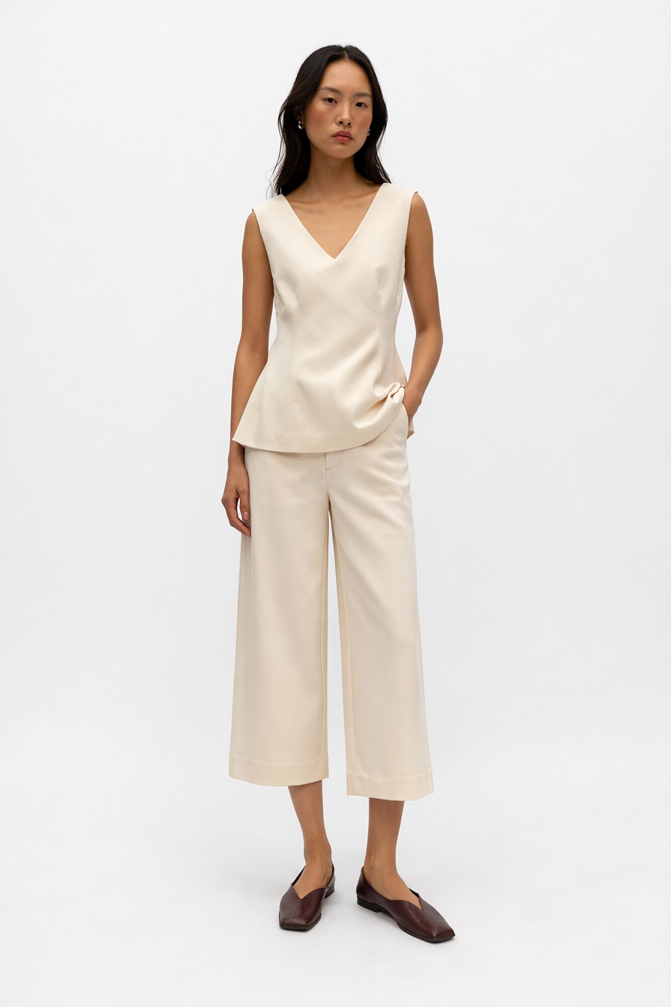 Object Pantal&oacute;n culotte largo cropped