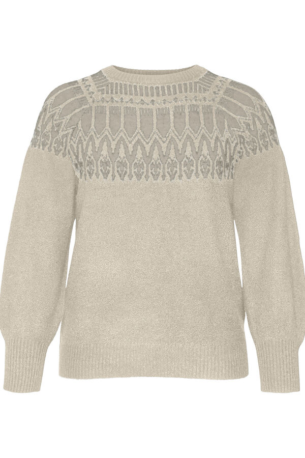 Vero Moda Curve Su&eacute;ter grego tamanho grande  Cinzento