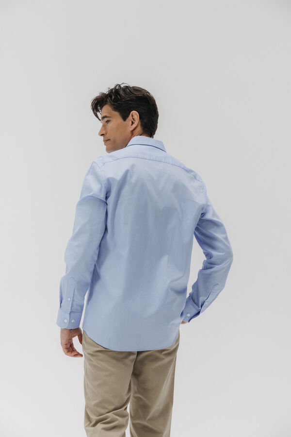 elPulpo Camisa vestir oxford royal Azul