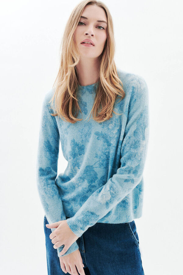 Caroll Jersey flores Azul