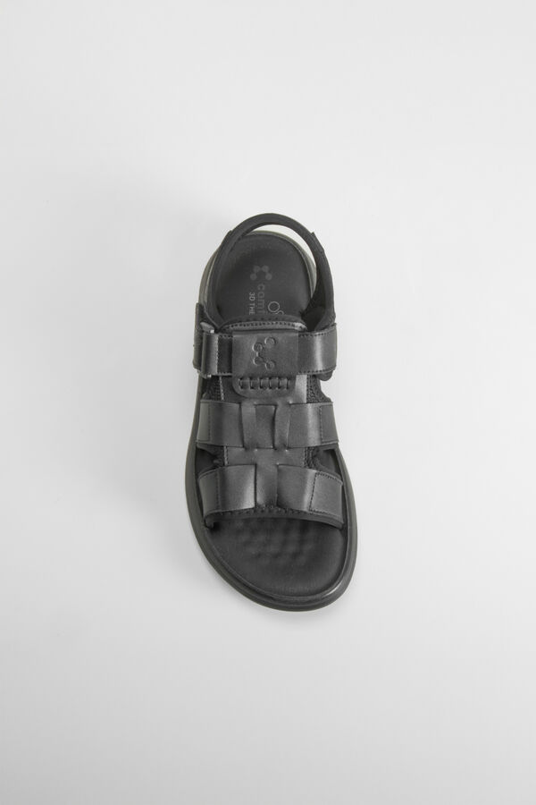 Comfeet Sandalia de piel 3D Therapy Negro