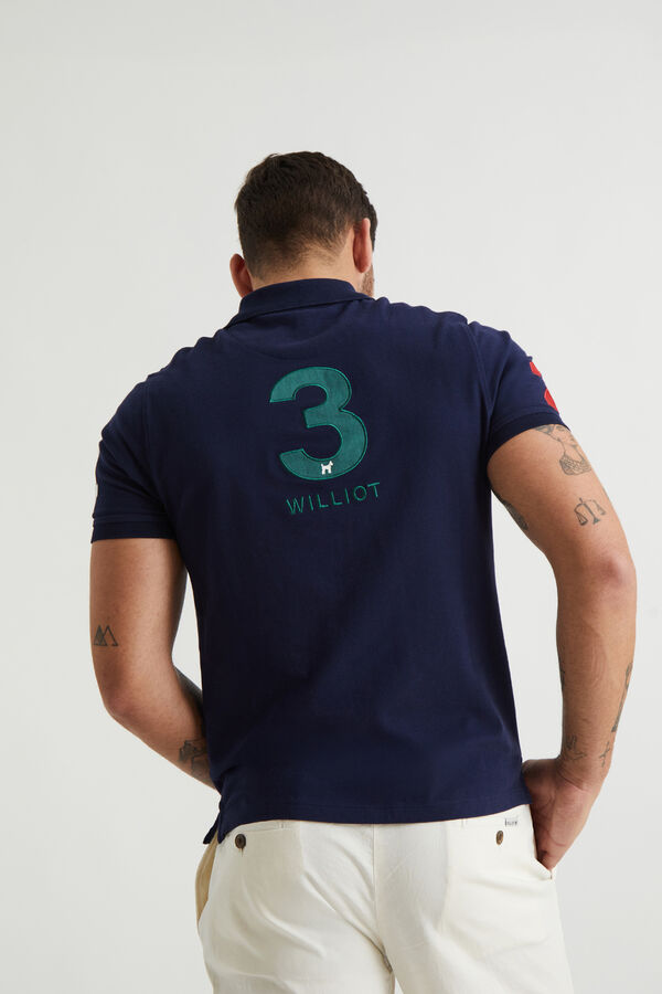 Williot Polo Numbers Marino Azul marino