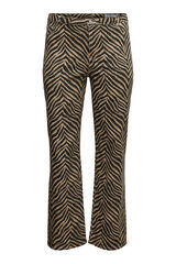 Vero Moda Curve Vaquero animal print talla grande Marr&oacute;n