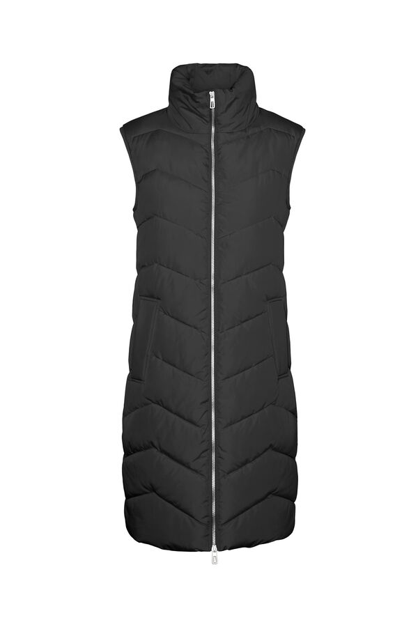Vero Moda Chaleco midi acolchado Negro