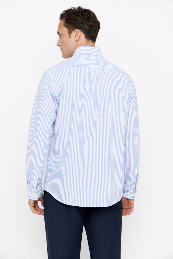 Cortefiel Camisa oxford rayas Azul
