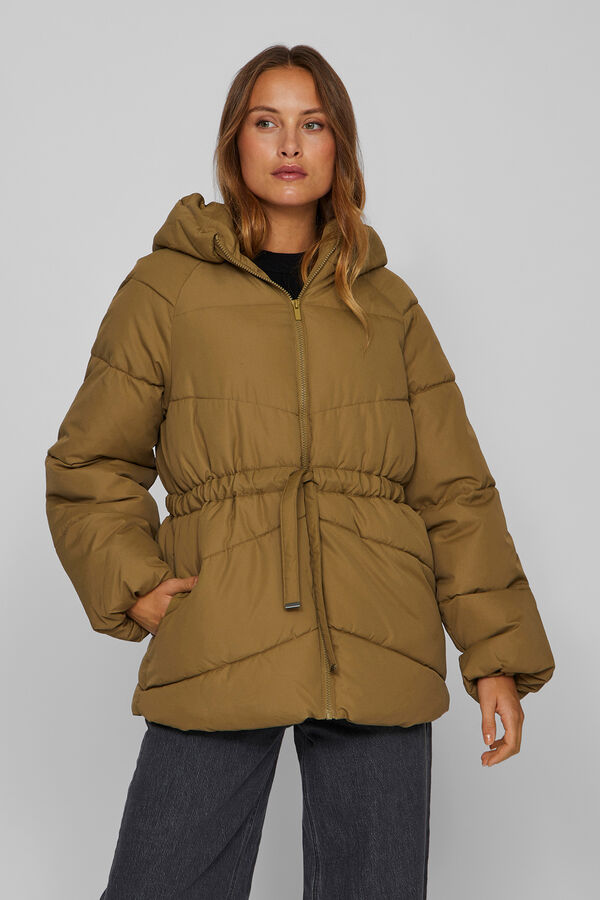 Vila Abrigo acolchado 3/4 Marr&oacute;n