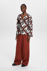 Esprit Blusa estampada con viscosa Ecovero Estampado blanco