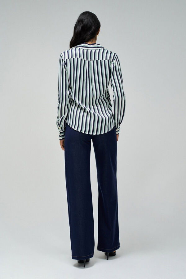 Salsa Jeans Camisa manga larga estampada Estampado blanco