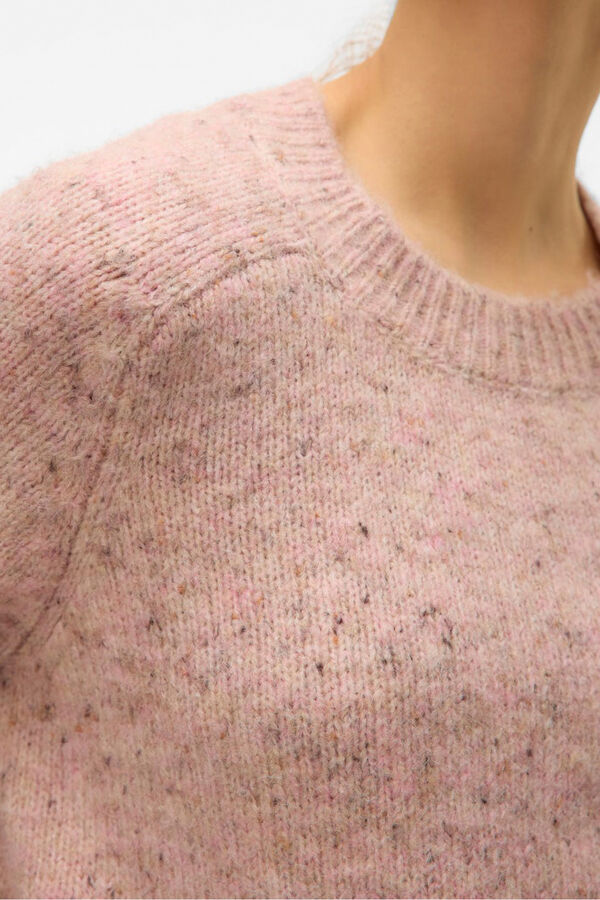 Vero Moda Jersey de punto con lana y estilo ancho Rosa