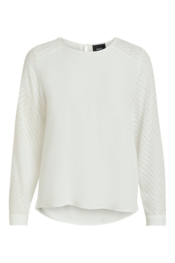 Object Blusa de manga fina Branco