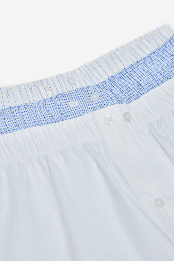 Cortefiel Pack 3 boxer tela Blanco