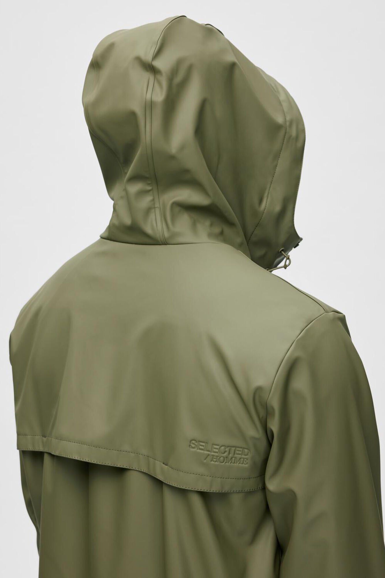 Selected Chubasquero impermeable con capucha.