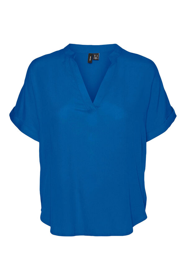 Vero Moda  Top básico de manga curta Azul