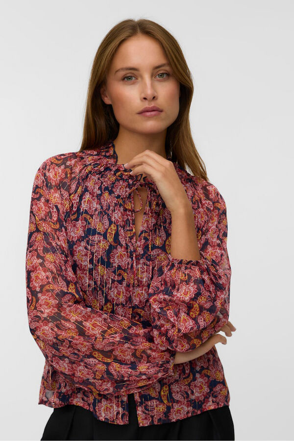 Vero Moda Top de gasa manga larga Multicolor