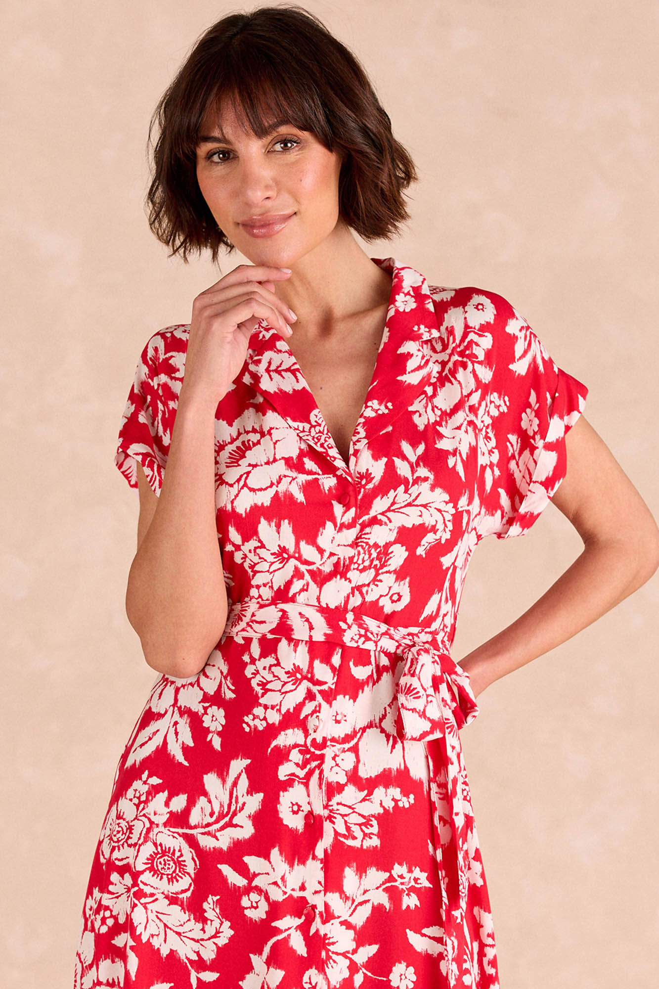 Pol&iacute;n Et Moi Vestido camisero flores Yadia