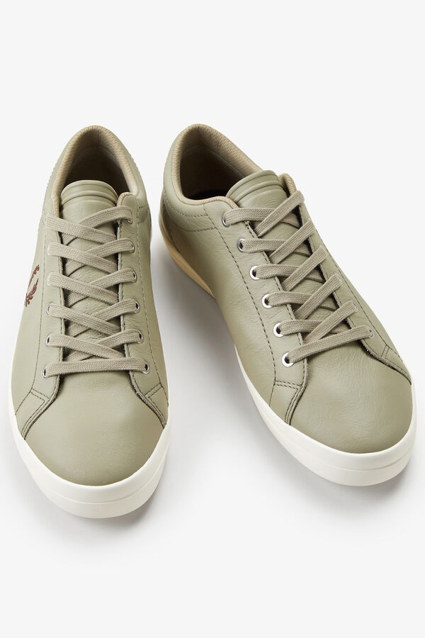 Fred Perry Zapatilla Baseline piel Gris