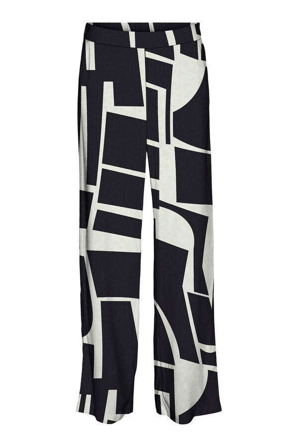 Vero Moda Cal&ccedil;as fluidas 100% viscose Preto
