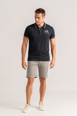 Privata Polo manga corta 100% algod&oacute;n Negro