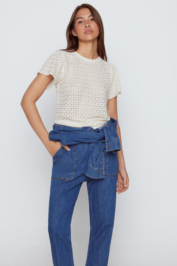 Slowlove Top manga volante Marfil