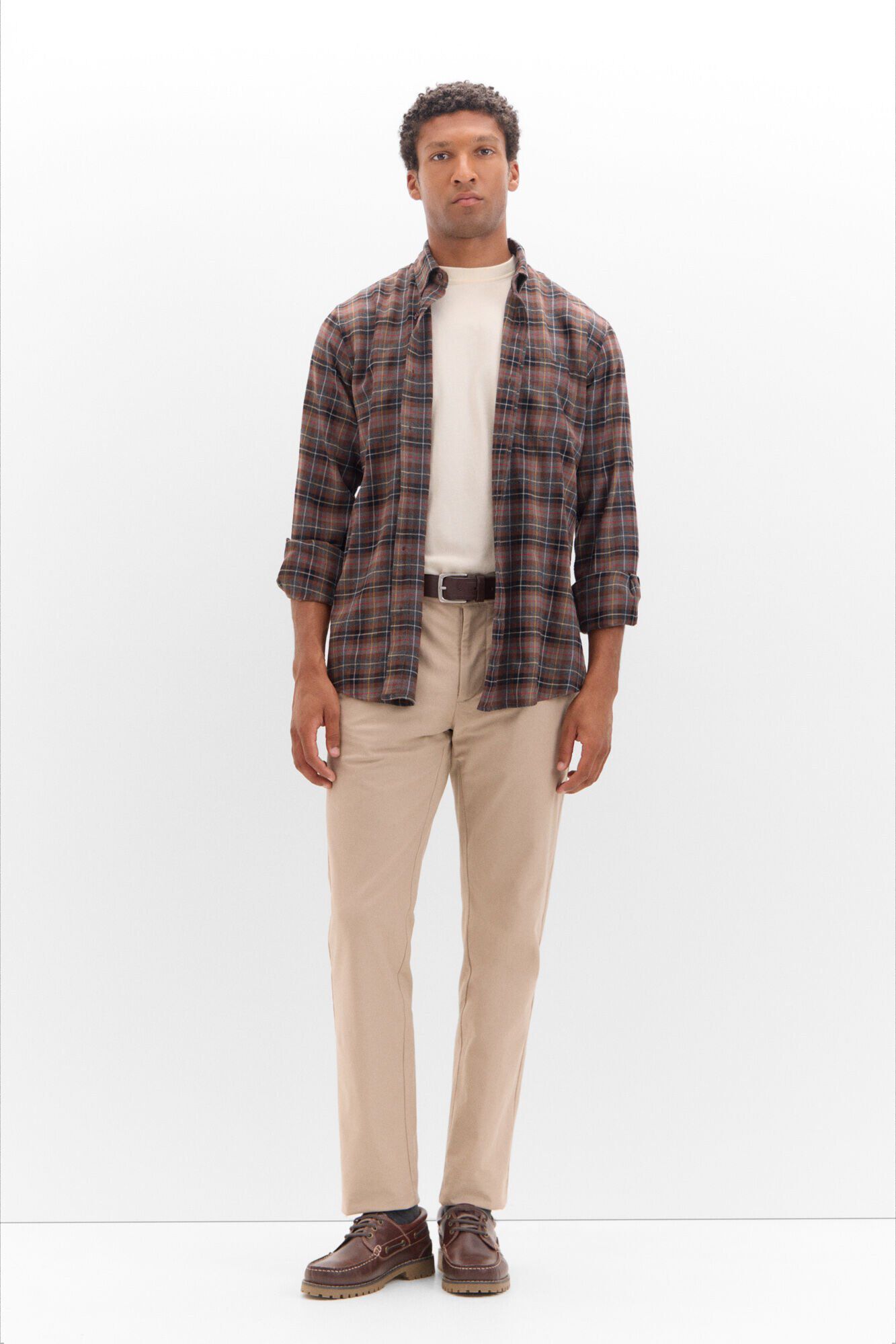 Cortefiel Camisa twill cuadros