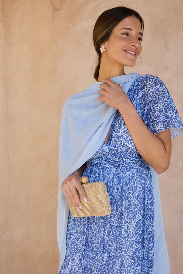 Polín Et Moi Vestido estampado tiziana Azul