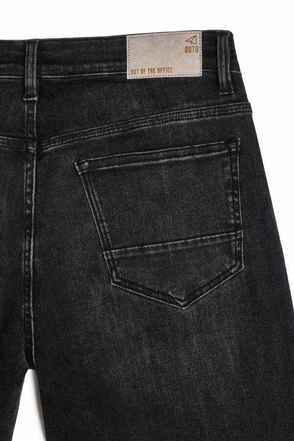 OOTO Jeans slim lavagem média cinzento Cinzento