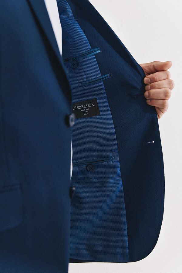 Cortefiel Americana ojo de perdiz azul serie XXI Azul oscuro