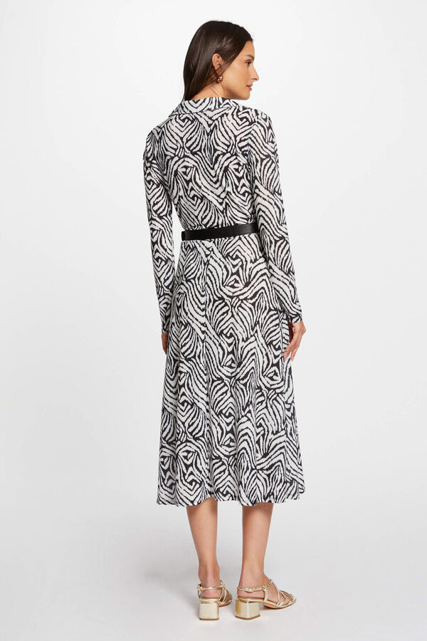 Morgan Vestido midi recto estampado Impressão