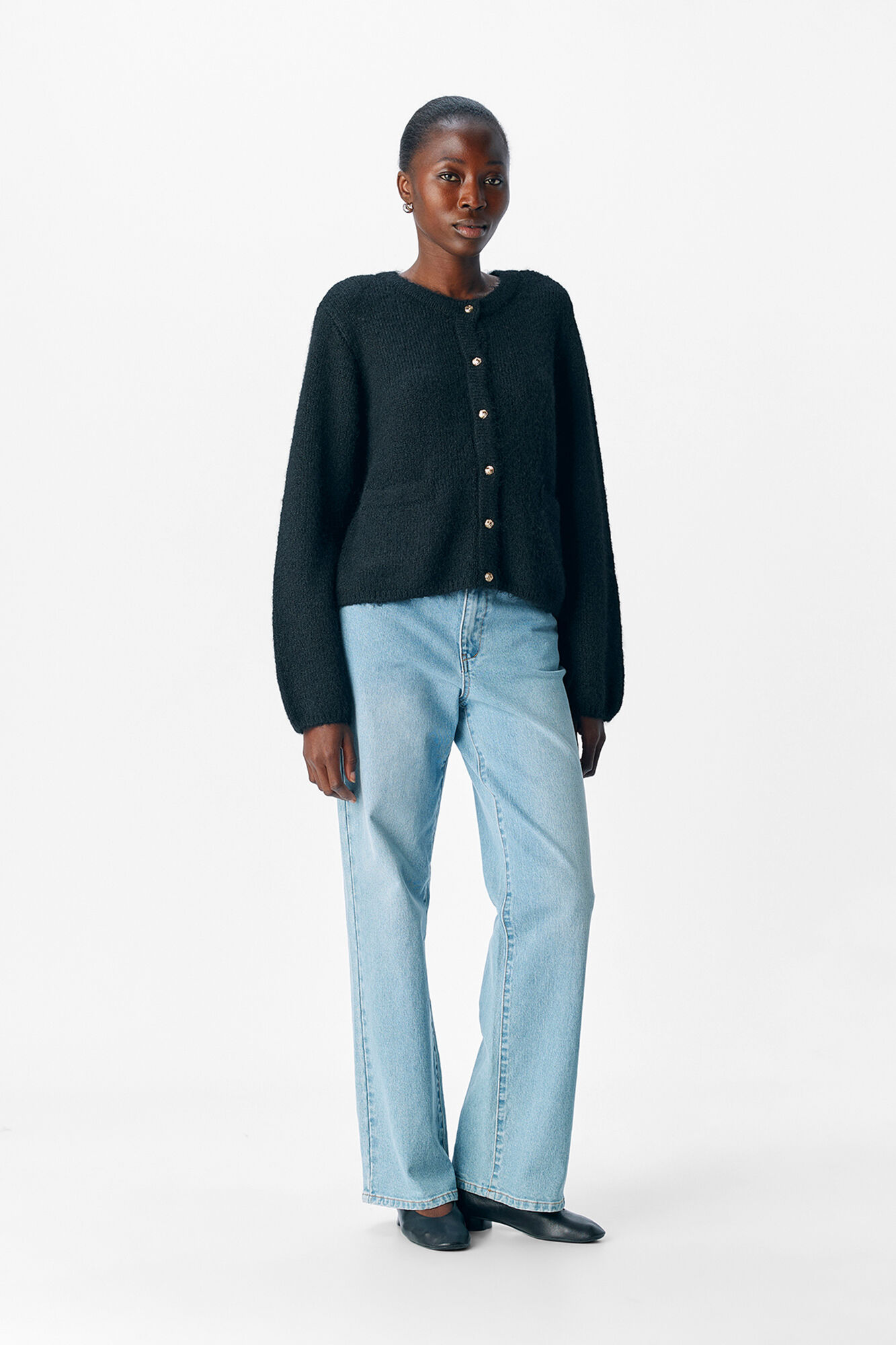 Object Cardigan lana cuello redondo