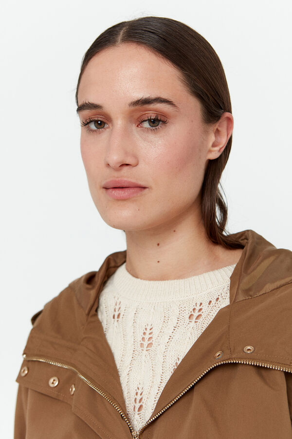 Vero Moda Chaqueta de mujer estilo parka Marr&oacute;n