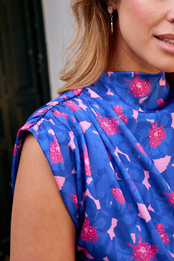 Polín Et Moi Vestido estampado Graziana Azul