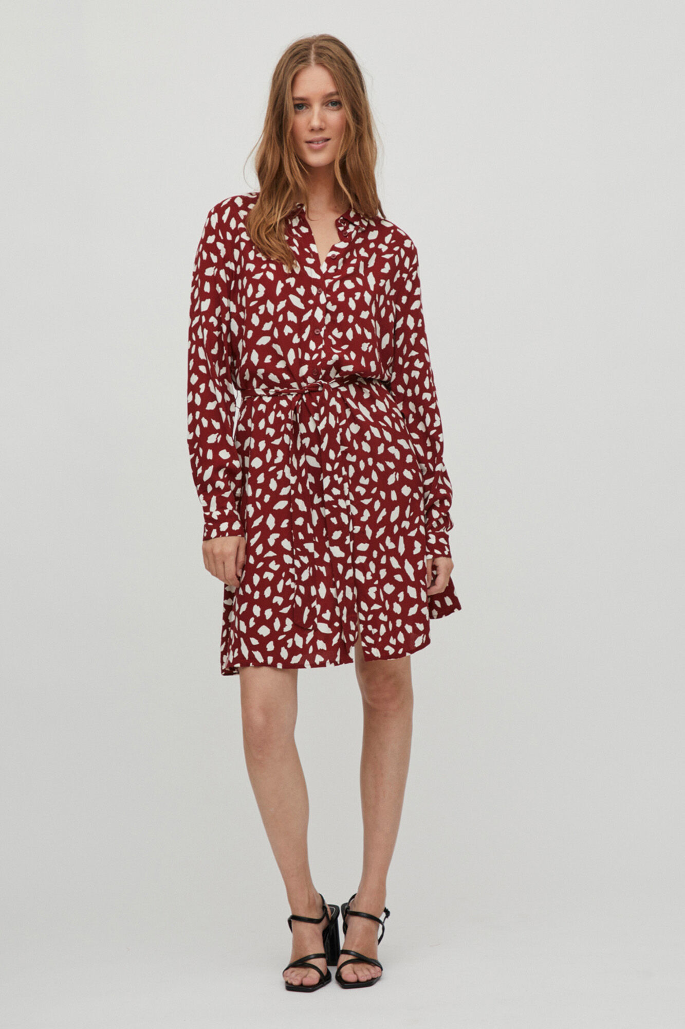 Vila Vestido midi camisero