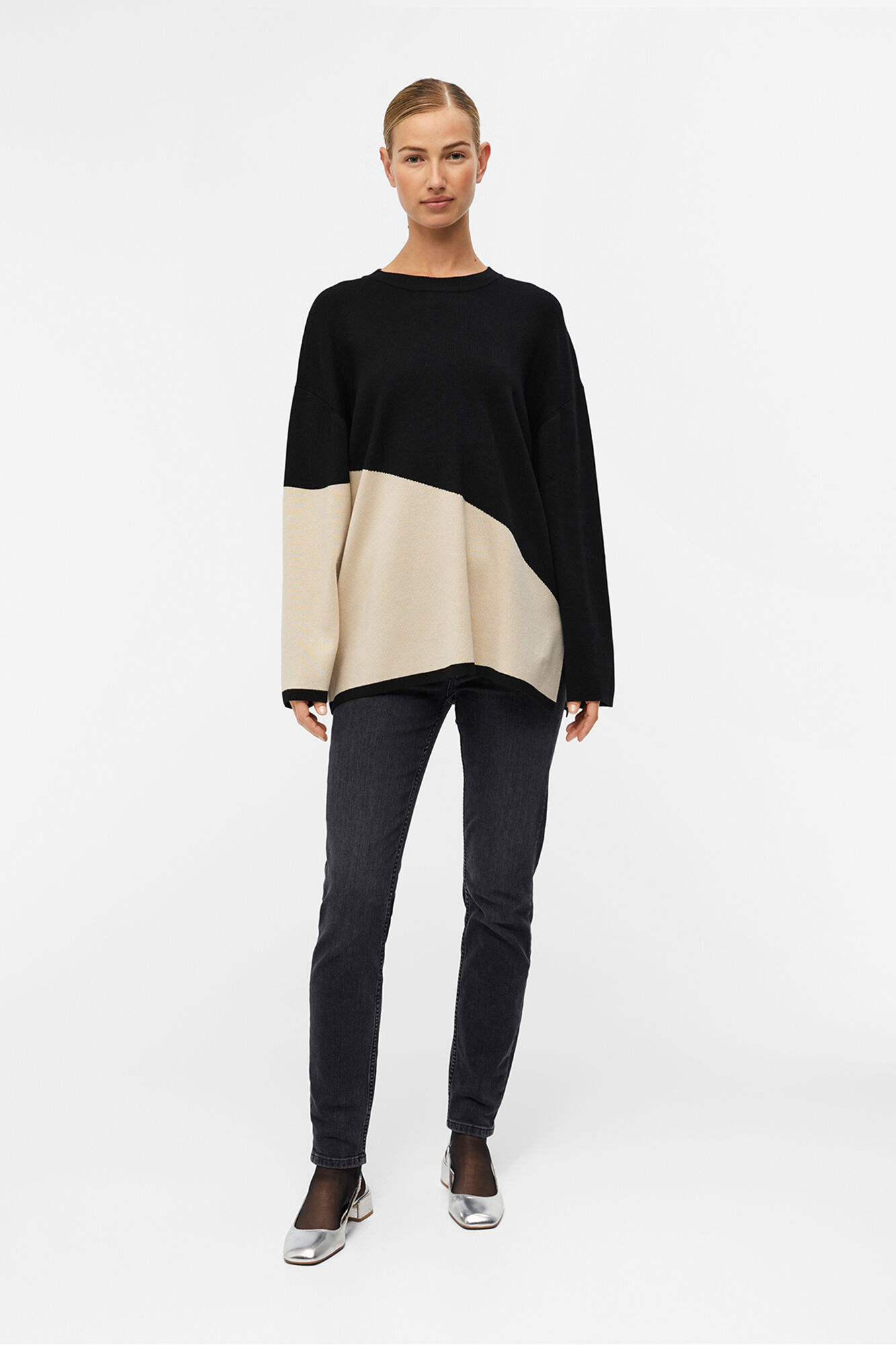 Object Jersey bicolor amplio