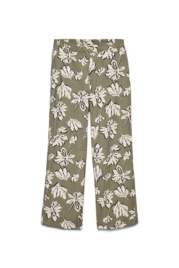 Vero Moda Cal&ccedil;a comprida estampada Verde