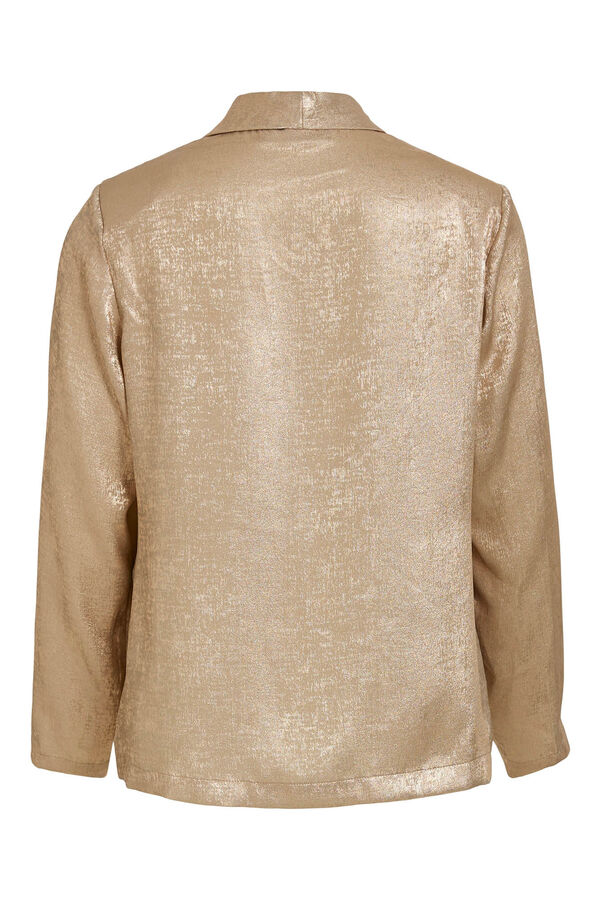 Vila Chaqueta blazer dorada Gris