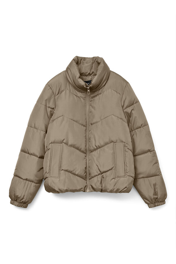 Vero Moda Cazadora de mujer acolchada Marr&oacute;n