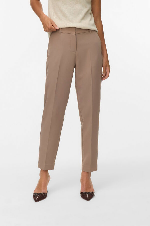 Vero Moda Pantal&oacute;n largo de vestir Marr&oacute;n