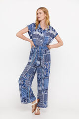 Cortefiel Mono largo satinado Estampado azul