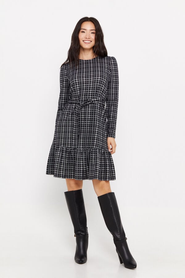 Cortefiel Vestido ilh&oacute;s curto Impress&atilde;o